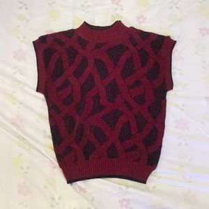 dark red and black no sleeves